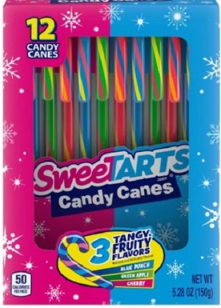 SWEETARTS 'Tangy Fruity' Candy Canes Zuckerstangen 12 Stück 150 gr